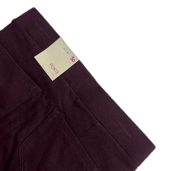 Imperfect NWT girls size 8 ponte pants stretchy front zip pockets back pockets - Picture 4 of 9